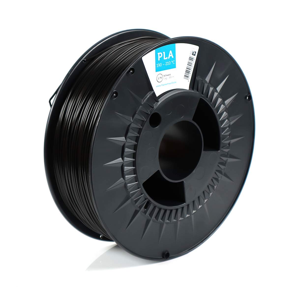 Filamentworld - PLA Filament - Schwarz - 1 kg