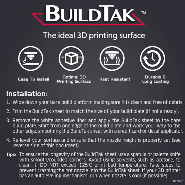 BuildTak Anleitung
