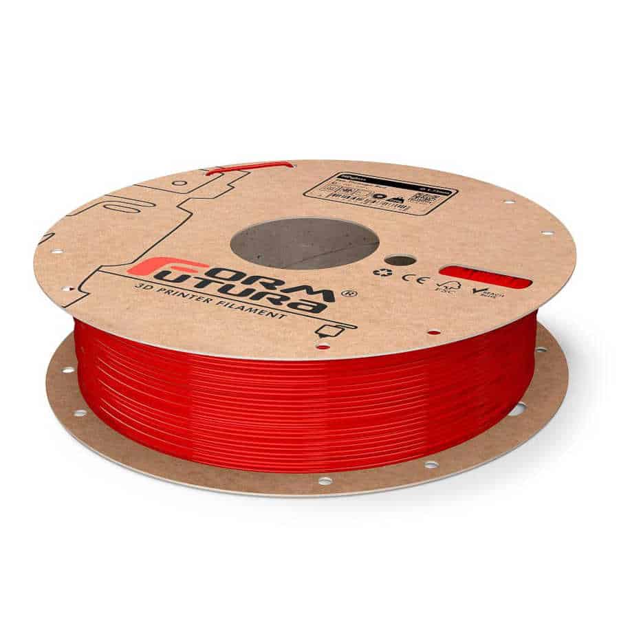 Formfutura - HDglass PETG Filament - Transparent Rot - 1.75 mm