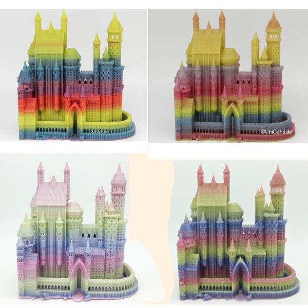 3D Drucker PLA Filament - Regenbogen alle Farben - Unicofil