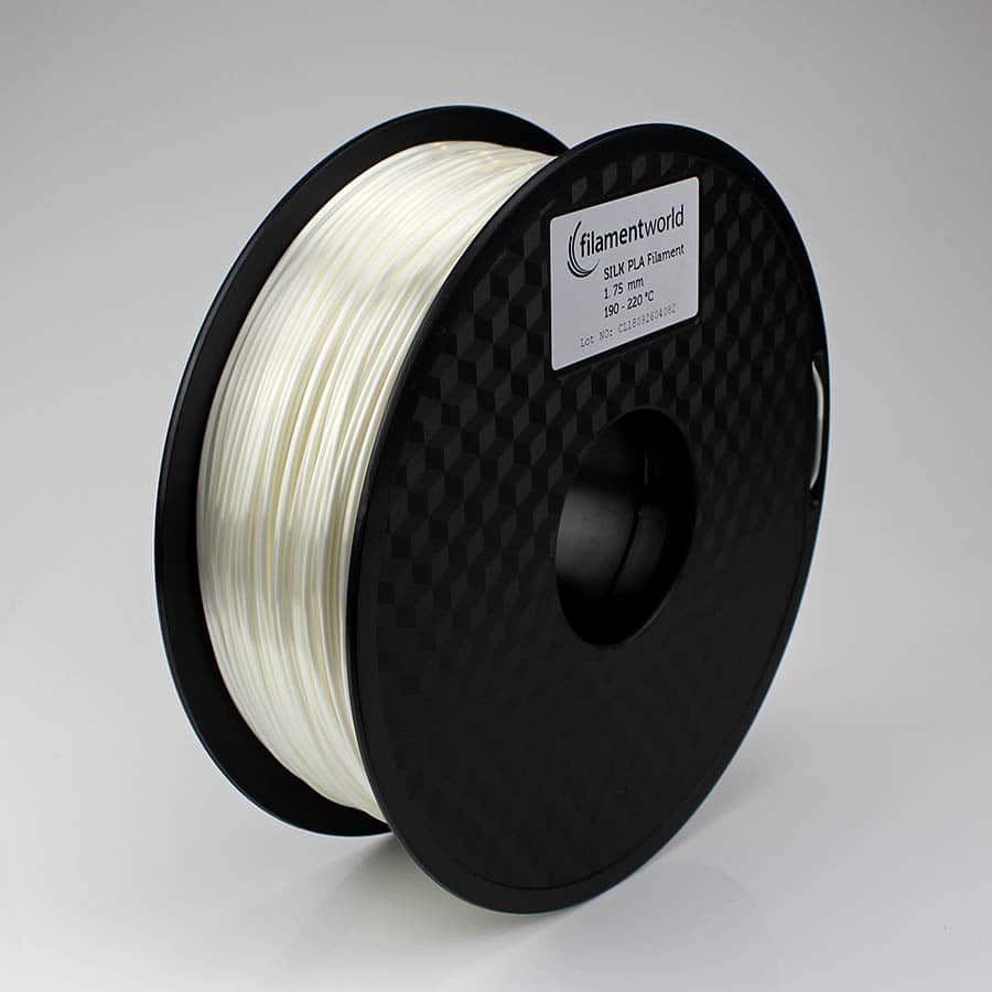PLA Silk Filament - Weiß - 1.75 mm