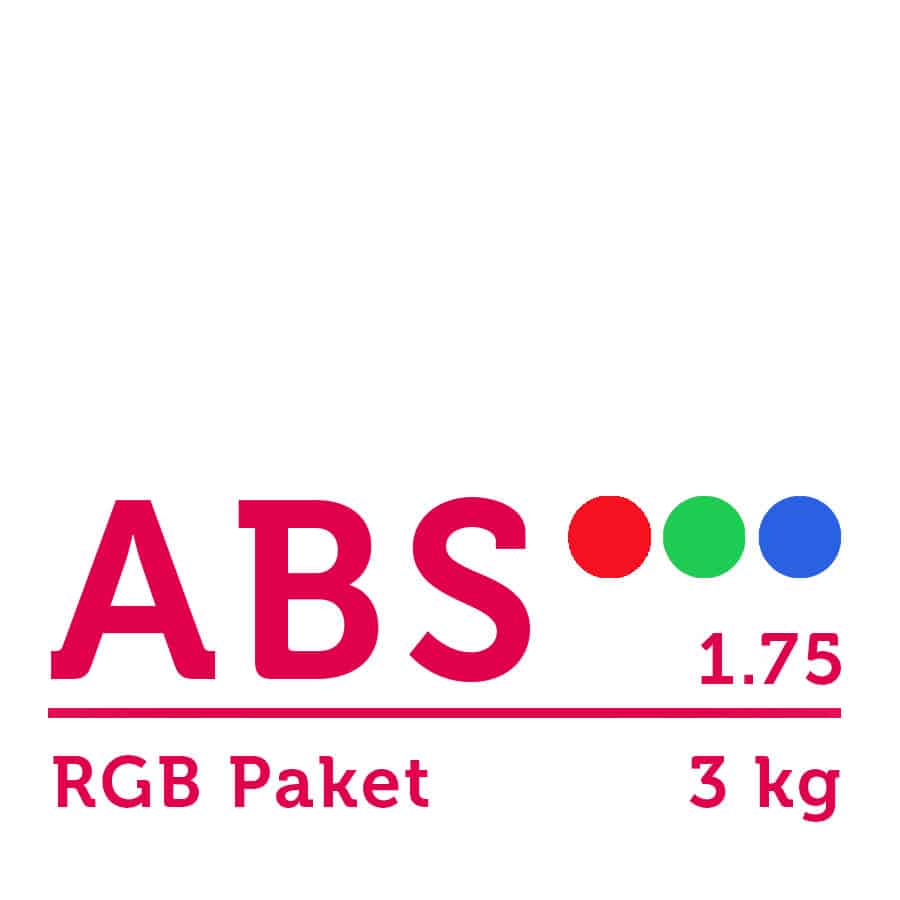 ABS Filament 1.75 mm - RGB Paket