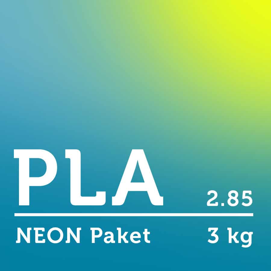 PLA Filament 2.85 mm - NEON Paket