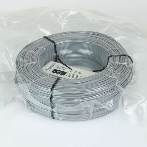 3D Drucker Refill Filament - PLA - 1.75 mm - Grau