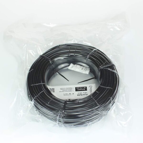 3D Drucker Refill Filament - PLA - 1.75 mm - Schwarz