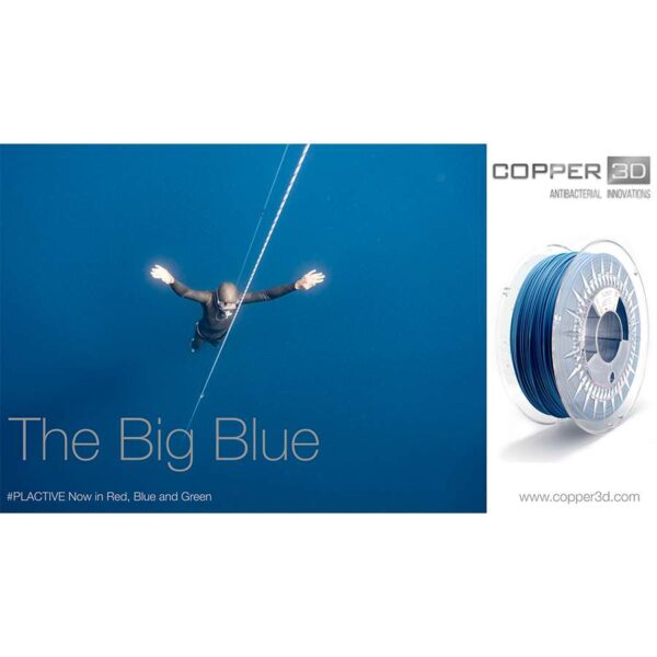 Copper 3D Filament - PLActive - Blau