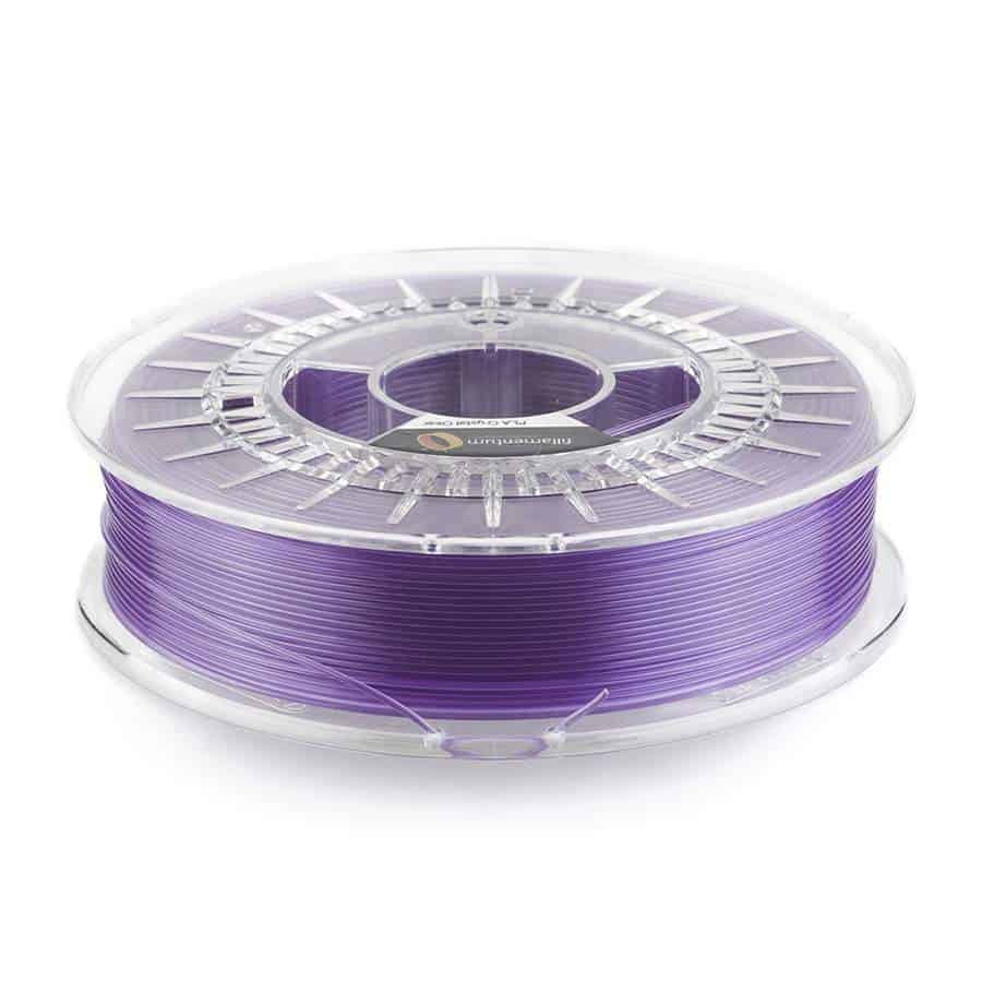 3D Drucker PLA Filament - Crystal Clear - Amethyst Purple - Fillamentum