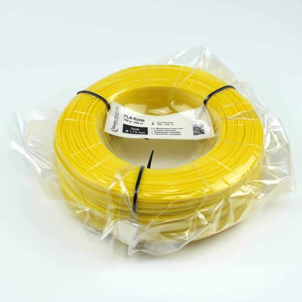 3D Drucker Refill Filament - PLA - 1.75 mm - Gelb