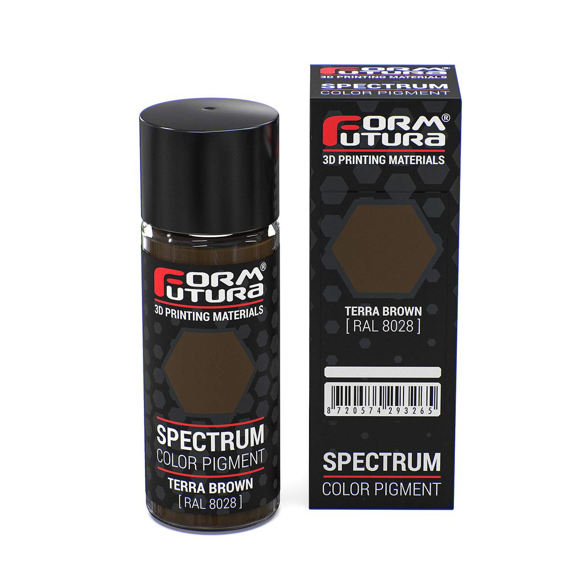 Formfutura - Spectrum Color Pigment - RAL 8028 - Terrabraun