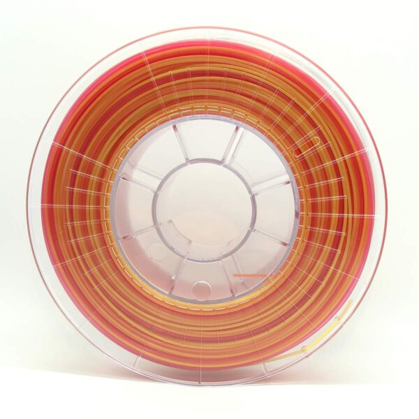 3D Drucker PLA Filament - Multicolor Rot-Orange-Gelb - Unicofil