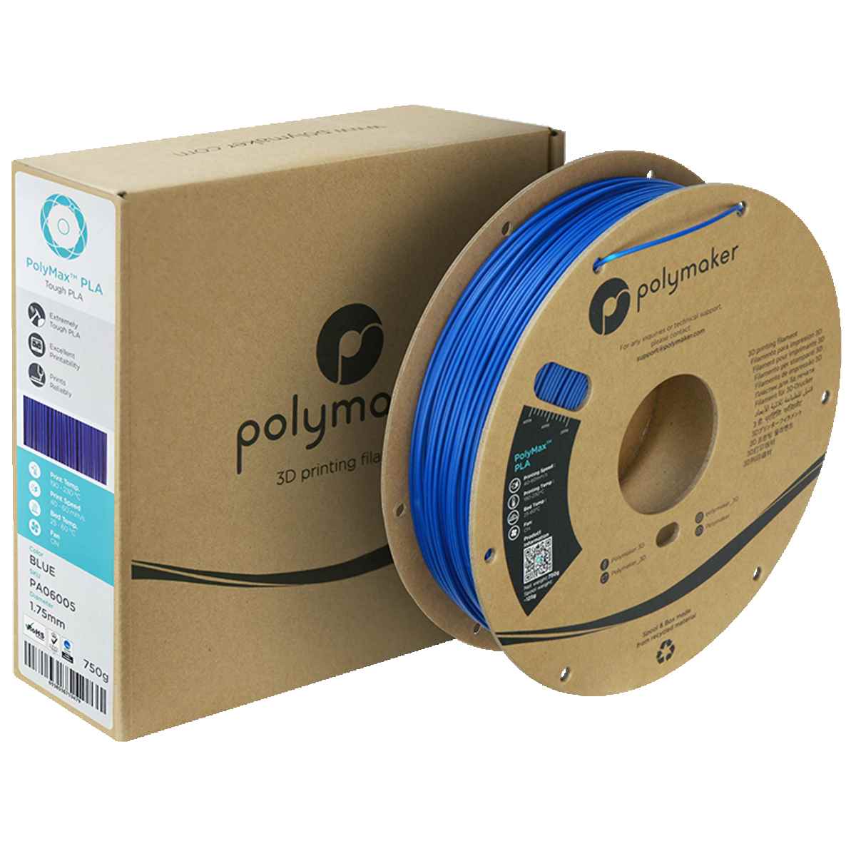 Polymaker - Polymax PLA Filament - Blau