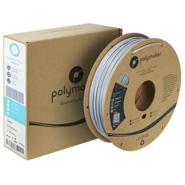 Polymaker - Polymax PLA Filament - Grau - 2.85 mm