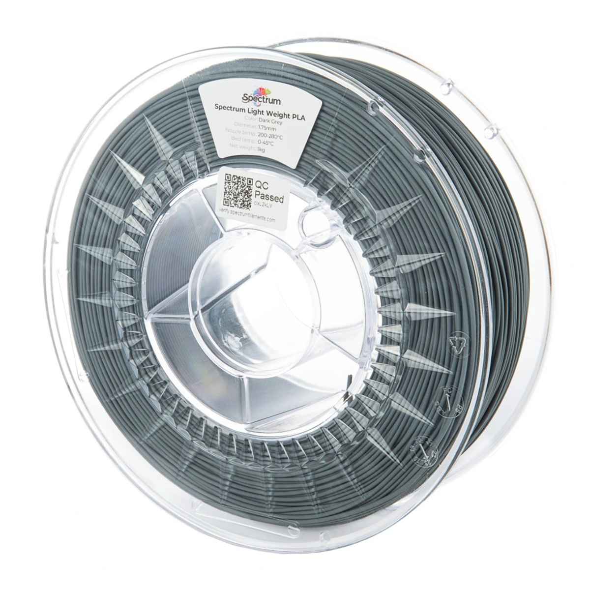 Spectrum - LW PLA Filament - light weight - Dunkelgrau